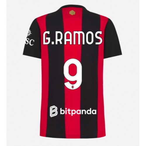 AC Milan Goncalo Ramos #9 Hjemmebanetrøje Dame 2026-27 Kortærmet